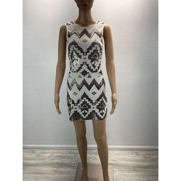 EXPRESS SEQUIN MINI DRESS - Picture 1 of 6